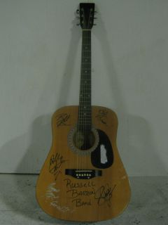 Burswood Acoustic Guitar Signed by Russell Barron Band