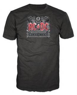 AC/DC Black Ice Hard Rock Rolling Stones Guns N Roses ZZ Top T Shirt