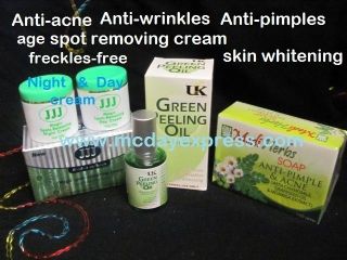 Oil +Freckles free cream +Anti acne Soap Whitening Mix & Match