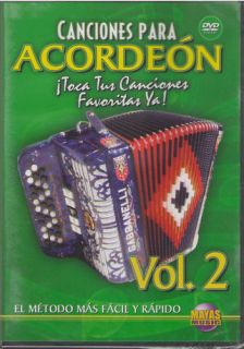 Canciones para Acordeon Vol.2 DVD (Songs for Accordion)