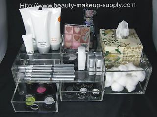 New Large Muji Acrylic Makeup Organizer Case  5 Drawer  SHIPS FROM USA
