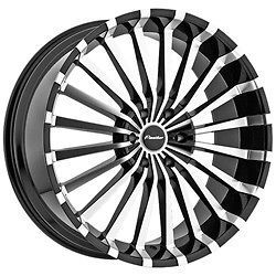 22 Inch Panther 911 Black Wheels Rims 6x135 +35 / Ford F150 Expedition