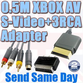 HD Component RCA AV Composite Cable +RCA to Scart TV Converter Adapter