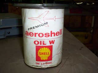 Vintage antique Shell gasoline motor oil 1 quart can collectible