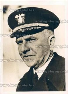 1942 David Bagley Rear Admiral Navy Commander Military Uniform Hat