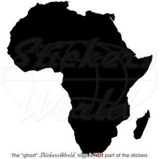 AFRIKA Kartenform AFRIKANISCHE Silhouette Vinyl Sticker Aufkleber JEDE