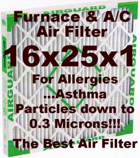 16x25x1 BEST Furnace/AC Air Filters   Most Effective