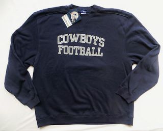 Dallas Cowboys Sweatshirt Authentic Fleece Crew Top New XLarge