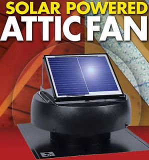 Solar Energy Powered Ventilating Attic Fan US1110 Roof Air Vent NEW