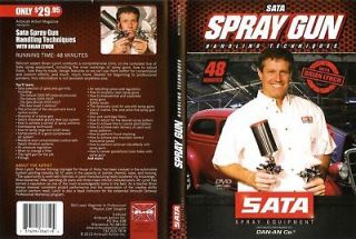 AIRBRUSH ACTION DVD   SATA SPRAY GUN HANDLING TECHNIQUES WITH BRIAN