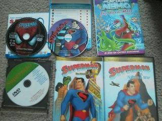 Spiderman Super Hero Captain Nemo Movies Shows Cartoon DVD Lot