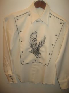 Tony Alamo Of Nashville Vintage Bib Embroidered Country Western Shirt