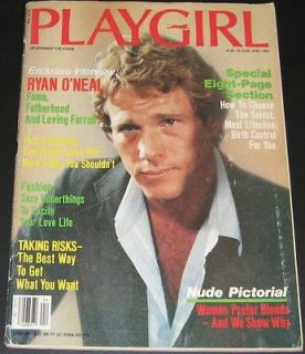 Playgirl Magazine April 1984 Ryan ONeal, Richard Alan
