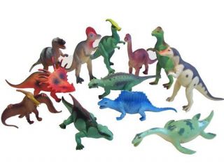 Lot (12) NEW Dinosaur Figure Jurassic Park Play Toy Set