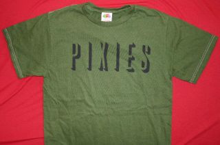 PIXIES 2004 Sell Out Tour Green T Shirt **NEW the music concert band