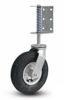 Albion Heavy Duty Spring Loaded Gate Caster with 8 Pneumatic Wheel