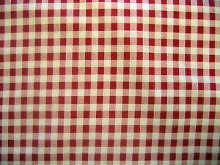 RED AND WHITE PRINTED GINGHAM