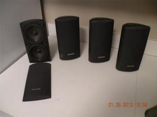 set of (4) Aiwa shelf Speakers 150 Watts SX AV2700 SX R2700 black