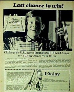 1968 Boys Daisy B B Pump Gun Air Training Rifle Toy AD
