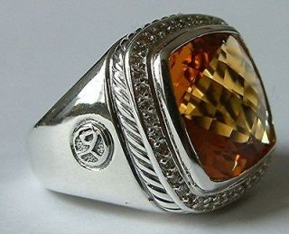 Newly listed David Yurman 925 15mm Albion Yellow Citrine Diamond Ring