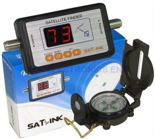 Digital Satlink WS 9603 Satellite Finder Meter with Compass for