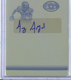 Anthony Alford 12 Leaf US Army Autograph Printing Plate 1/1
