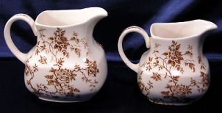 ALFRED MEAKIN ROSA PITCHERS (2) LARGE & SMALL *  USA *