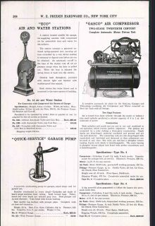 1922 ad Eco Air Water Garage Pumps Gasco Air Compressor Twentieth
