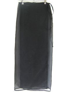 GUNEXT pure silk black skirt sz 46 EU 10 12 Italy by Cucinelli new