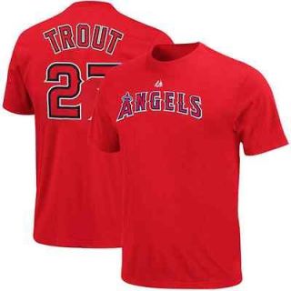 Majestic Mike Trout Los Angeles Angels of Anaheim #27 Player T Shirt