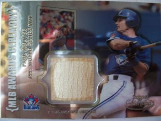 2002 TOPPS GOLD LABEL PAUL MOLITOR GAME USED BAT , CLASS 3  BOX # 3