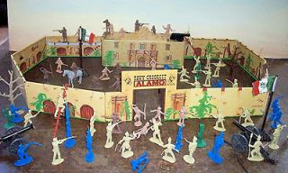 Battle of the Alamo playset by Marx and Classic Toy Soldiers, tin
