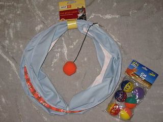 Colorful ASPCA Cat Play Cave Toys Balls Bell Kitten Fun Exercise Pet