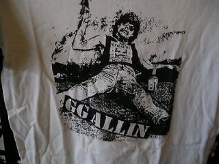 GG ALLIN in the Gutter T Shirt punk MURDER JUNKIES JABBERS JOHNNY