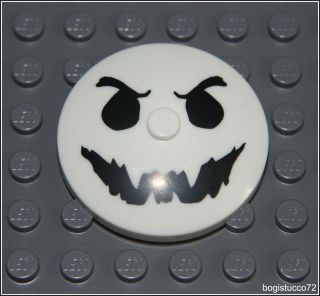 Lego Monster Fighters Glow in Dark Evil Ghost Face Logo ★ Dish 4x4