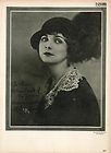 1923 Alice Terry Silent Film Actress Biography Print   ORIGINAL