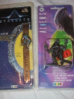 TWO Collector Watches   Stargate & Aliens   Both Mint On Factory Card