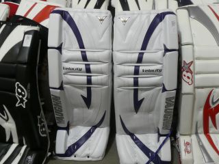 New Vaughn V5 7800 34+1 White/Blue Sr Ice Hockey Goalie Pads