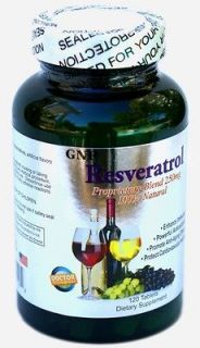 Pure Resveratrol w Red Wine Extract, Anti Aging,Ea table Cosmetic