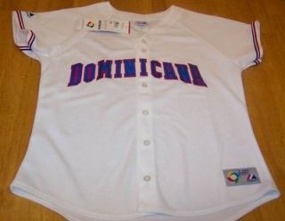 WOMENS DOMINICAN REPUBLIC BASEBALL JERSEY XL NEW