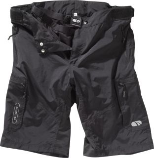 Madison Tour mens baggy shorts, MTB black with padded liner Sizes