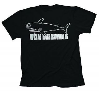 Toy Machine Shark T Shirt Black   Ships Free
