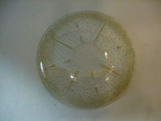 Antique Raised Star Pattern   Glass Oil / Kerosene Lamp Shade    Nice