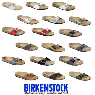 Birkenstock Madrid Sandals 18 Colors NEW (Narrow) Birko Flor/Lea ther