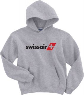 Swissair Vintage Logo Swiss Airline Hoody