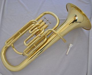 SKILL Gold Bb Baritone Piston Horn with Case