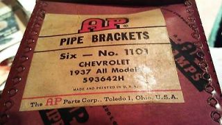 Newly listed 1937 chevrolet tailpipe bracket nos