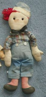 VOLLAND RAGGEDY ANDY DOLL   1918 22   RARE   VINTAGE