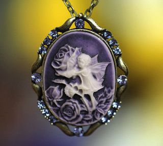 Newly listed Cuty Big Rose Fairy Angel Stunning Cameo Pins Brooches