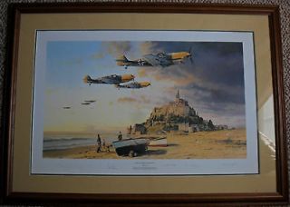 ACES ON THE WESTERN FRONT Galland Robert Taylor Signed Aviation Art